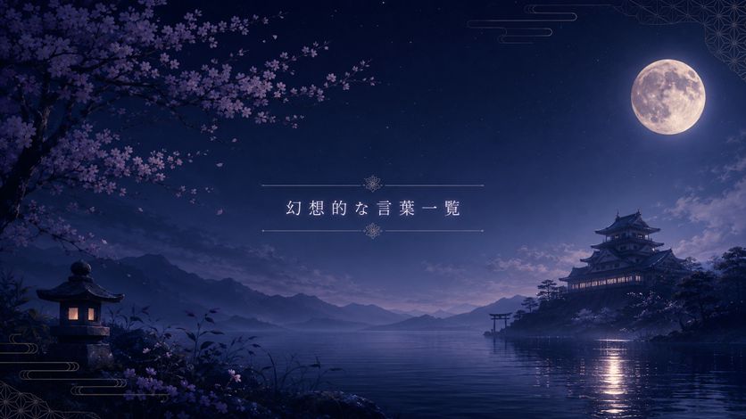 幻想的な日本の言葉一覧 180語｜神秘的な意味を持つ語彙集